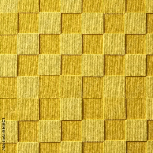 Abstract Yellow Square Pattern - Modern Geometric Design for Backgrounds.