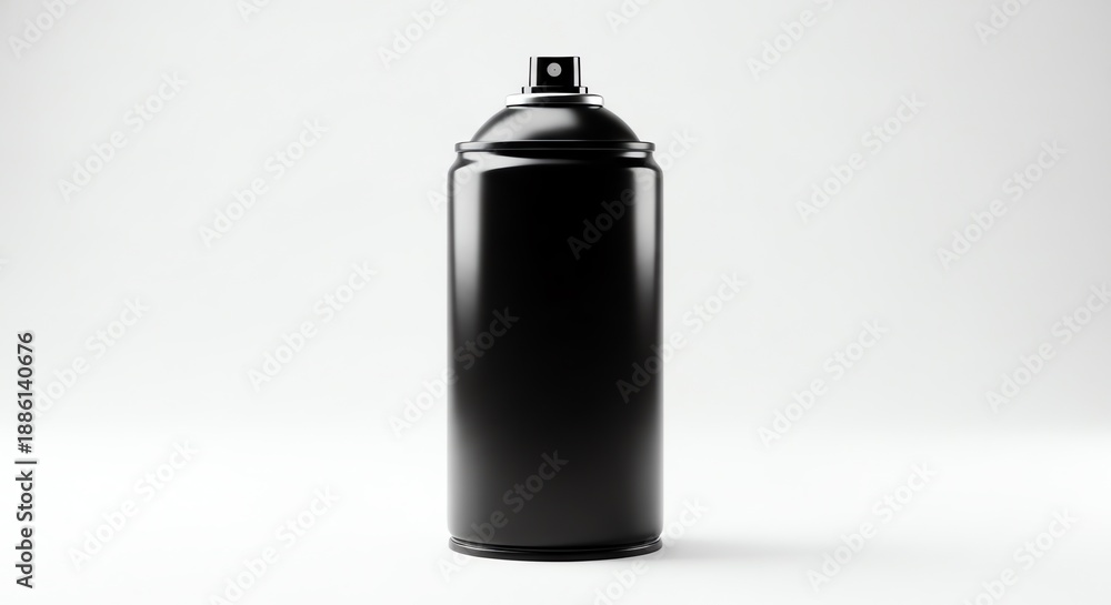 Obraz premium Black spray paint can with transparent background
