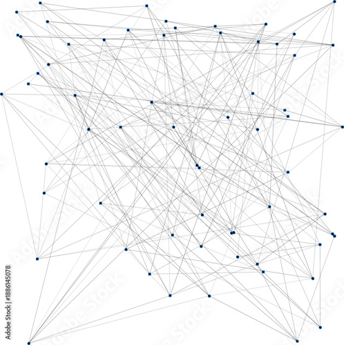 Abstract AI Neural Network Infrastructure Technical Schematic