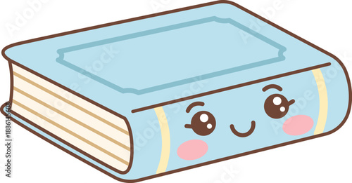 Book Smiling Kawaii Cartoon