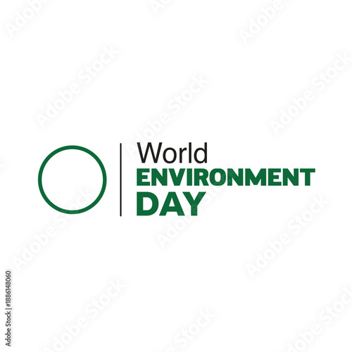 world environment day l world environment day icon vector typography