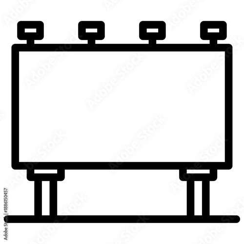 blank advertising billboard