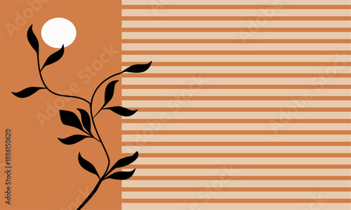 simple abstract background wit flower