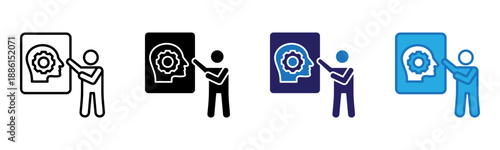 Training Icon Multi Style Vector Illustration