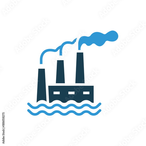 geothermal  icons outline and Flat Style,transparent background