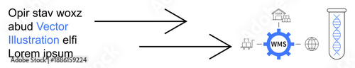 Workflow processes, logistics systems, supply chain management, data transformation, technology pathways, visualization. Data inputs flow through systems to outputs. Workflow processes and logistics