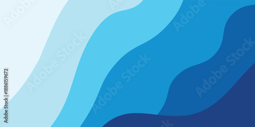 Sea waves layered vector background illustration and sea beach vector illustration.