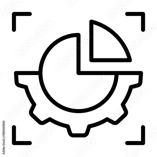 Personalized Dashboard Icon - Black Outline