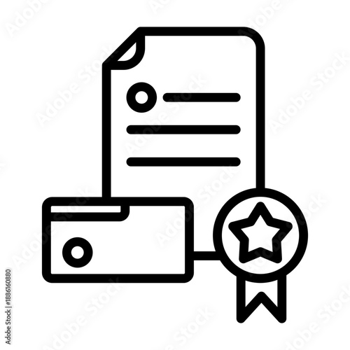 Branding Templates Icon - Black Outline