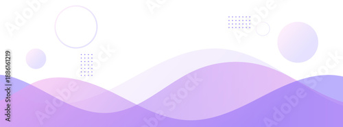 Smooth Gradient Waves Abstract Banner Background Design