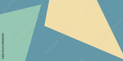Abstract Asymmetric Geometric Shape Background. Creative vector illustration background featuring unique asymmetric polygon layers in a soft palette for trendy and artistic design applications.