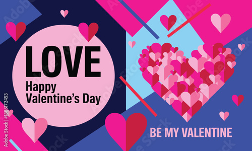 Three romantic Valentine's Day mobile story screens set with paper airplanes soaring across a pastel sky, digitally delivering heartfelt love messages.