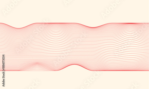 Minimal Wavy Line Art Vector Background with Smooth Curves