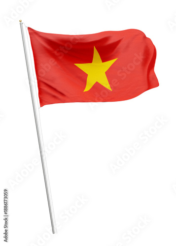 Photography Png flag of Vietnam collage element, transparent background
