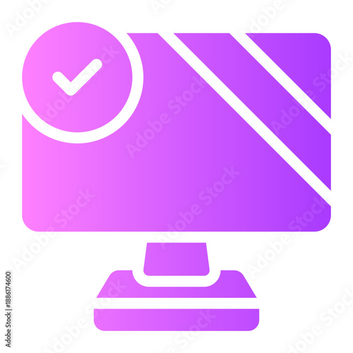television gradient icon