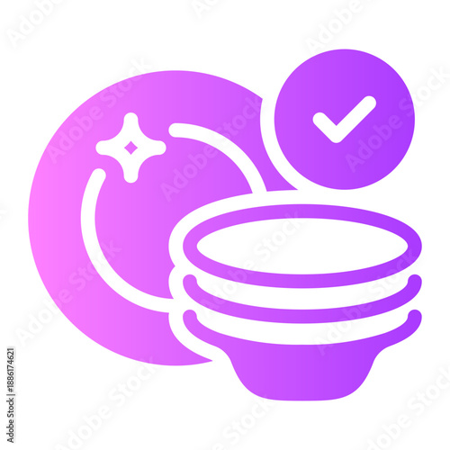 washing gradient icon