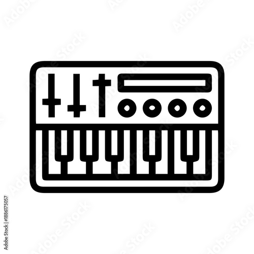 Music synthesizer icon