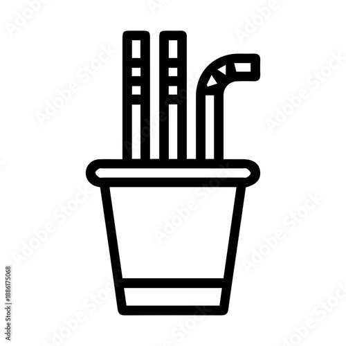 Cup with Straws