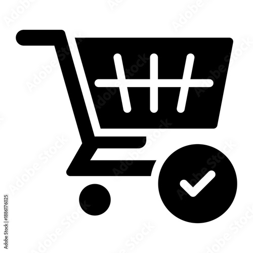 shopping glyph icon