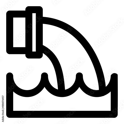 water pollution icon