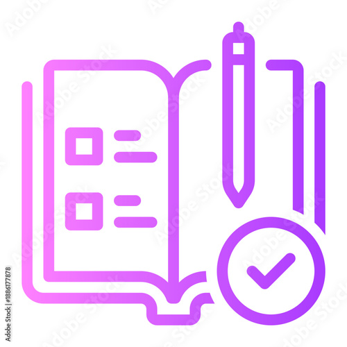 homework gradient icon