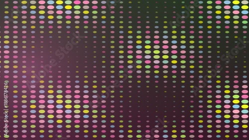 Wallpaper Mural Abstract Digital Dot Pattern Moving in Vibrant Colors with Slow Camera Pan Torontodigital.ca
