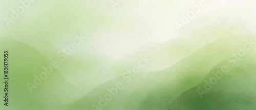 Minimal spring background in soft green tones with subtle gradient texture, fresh and clean seasonal mood and large empty copy space: spring time concept!