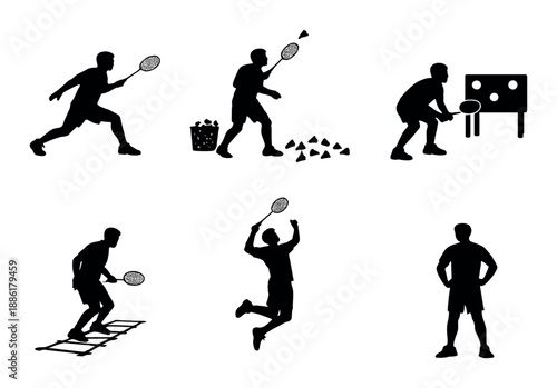 Glowing streetlamps illuminating dark street at night