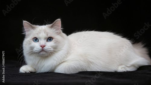 Wallpaper Mural white persian cat Torontodigital.ca