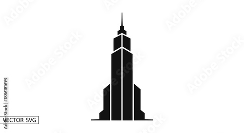Modern Skyscraper Silhouette Icon