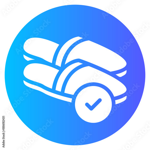 slipper gradient icon