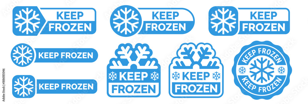 Φωτογραφία Frozen product food package label
