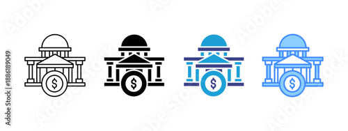 Scholarship icon set multiple style collection