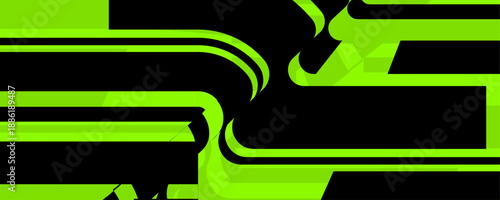 Bright green and black speed trail background