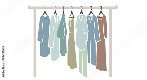 Minimalist Clothing Rack Display