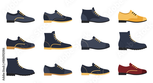 Men's Footwear Collection: Shoes and Boots Assortment