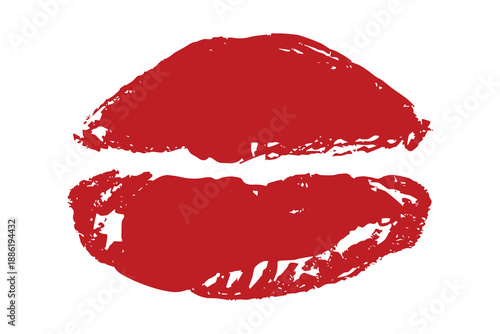 Lipstick kiss mark Romantic lip print Imprint of lips kiss Sexy lips makeup Female mouth Love symbol Design element for beauty fashion poster Valentines Day wedding