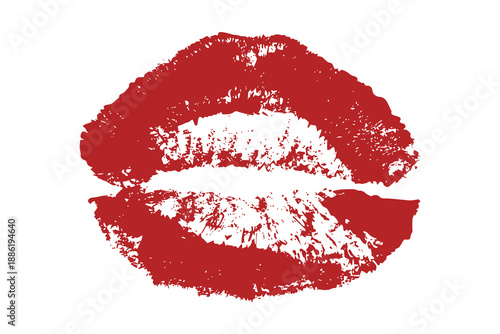 Lipstick kiss mark Romantic lip print Imprint of lips kiss Sexy lips makeup Female mouth Love symbol Design element for beauty fashion poster Valentines Day wedding