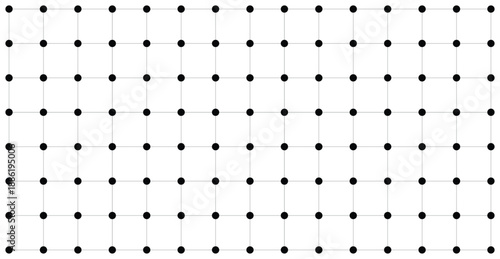 Wide 14x7 Connected Dot Grid for Advanced Layout Exploration