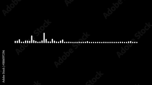 Abstract Audio Wave Visualizer Seamless Loop