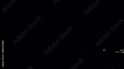 Abstract black and white paint brush strokes reveal artistic texture.