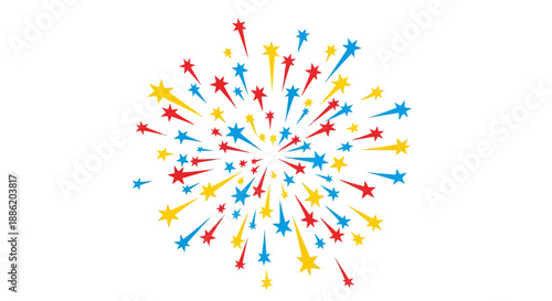 Colorful Starburst Explosion Background