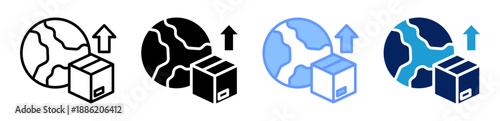 export icon set multiple style collection