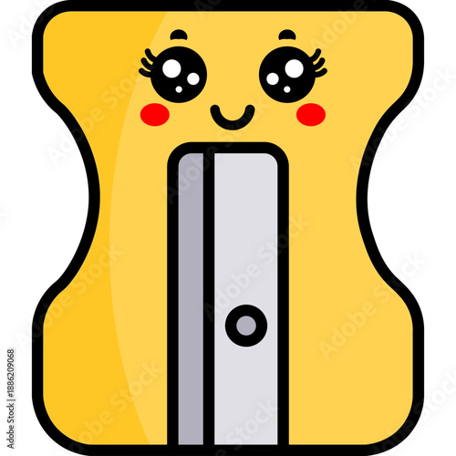 Cute Cartoon Pencil Sharpener Character