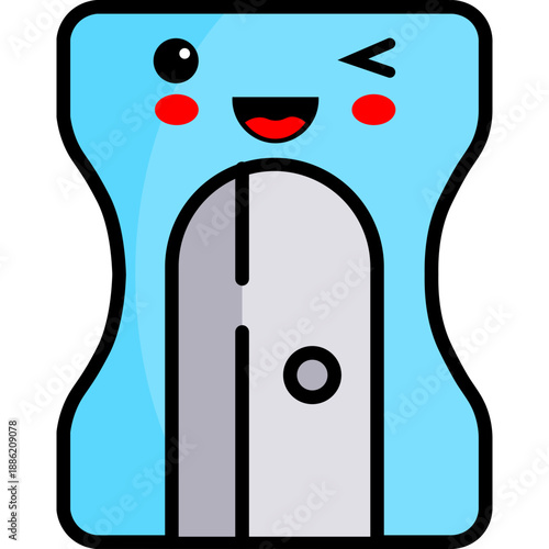 Cute Cartoon Pencil Sharpener Character