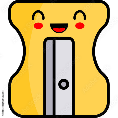 Cute Cartoon Pencil Sharpener Character