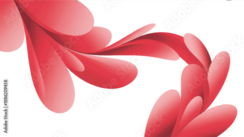 Abstract Valentine Floral Pattern - Romantic Vector Art for Festive Designs