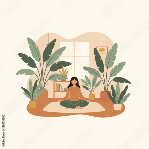 illustration of a plant in a vase