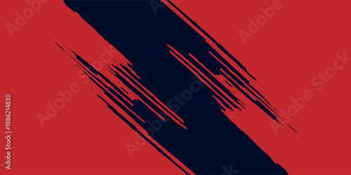 Black and red abstract grunge background with halftone style modern arts grunge sport. eps 10