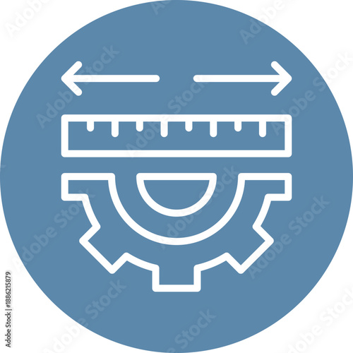 Measurement icon for gross domestic product (GDP), business, website, application, printing, document, poster design, etc